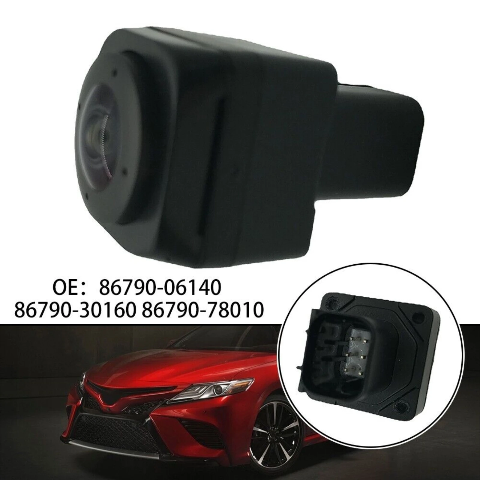 86790-06140 86790-30160 86790-78010 Front View Reversing Parking Camera For Toyota Camry 2017-2020 8679006140 8679030160 86790