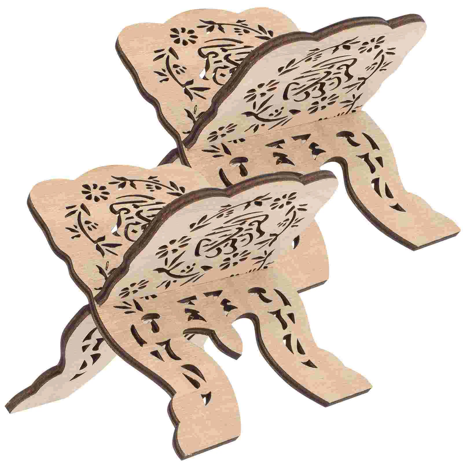 2 Pcs Bible Bookshelf Stand Holder While Married Wooden Gift Recipe Read Quran Dining Table