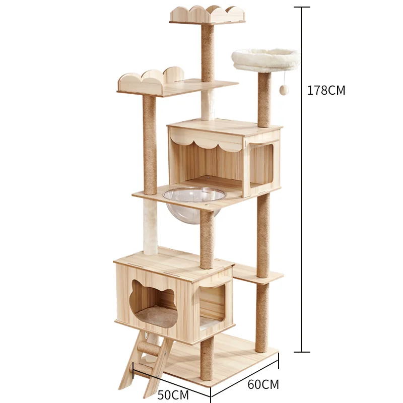 

New Style Cat Tree Tower Furniture Condo With Scratching Post For Indoor Cats Kittens Activity Kitty Pet Play House