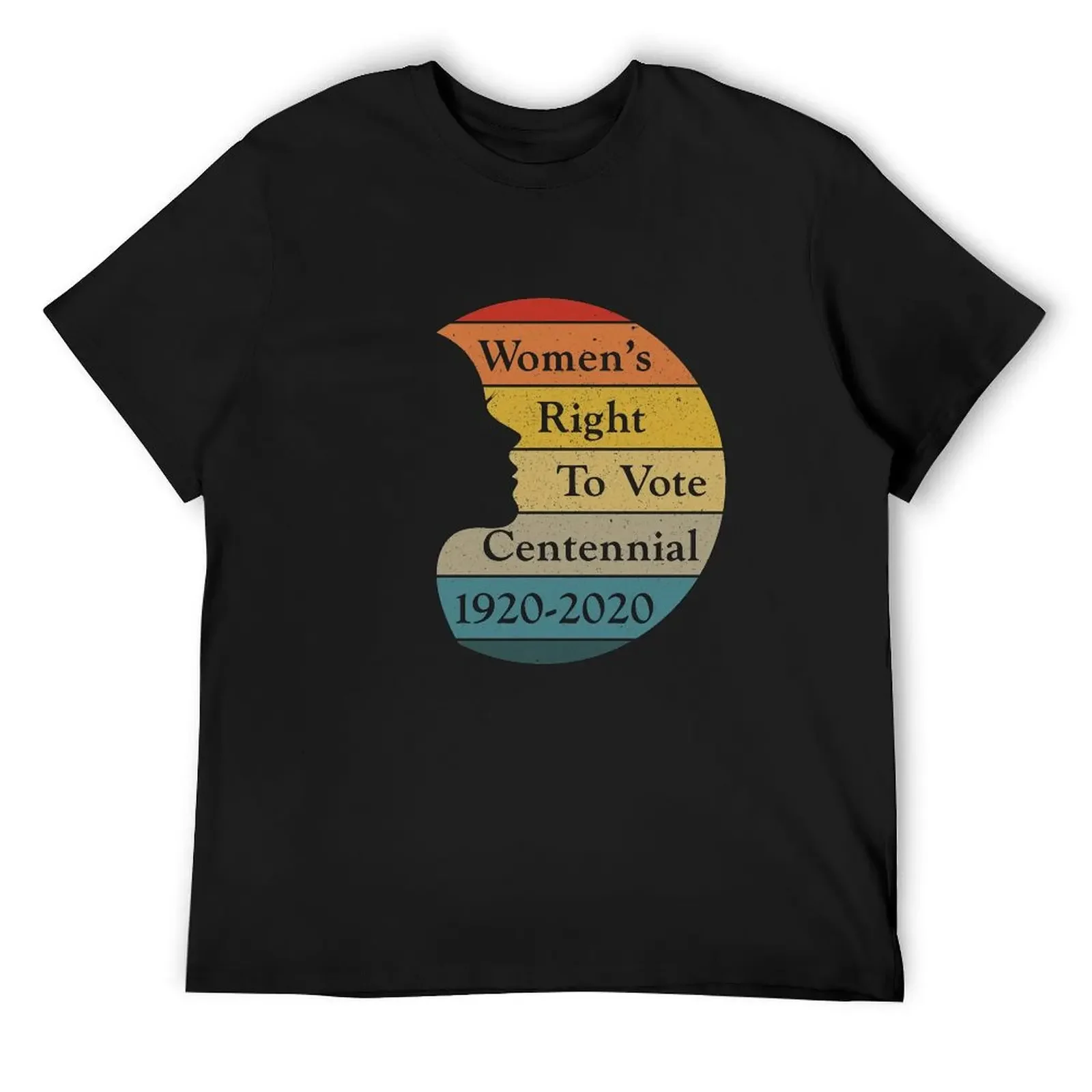 Women's Right To Vote Centennial 1920-2020 Retro Sunset Gear T-Shirt sports fans workout shirts for men