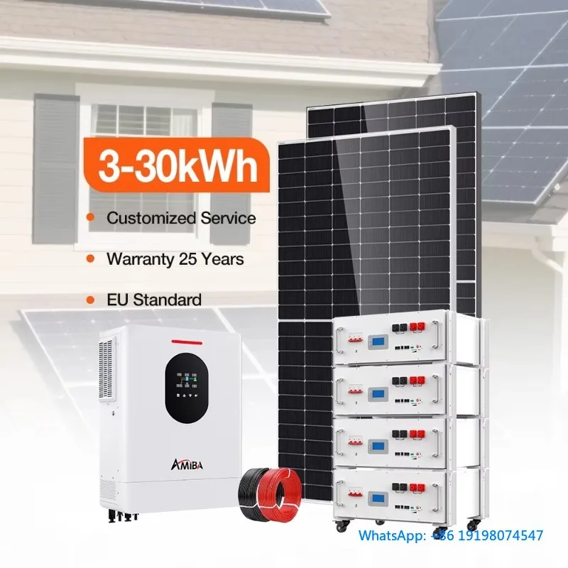 

OEM Custom 3KW 5KW 10KW 15KW 20KW 30KW Off Grid Hybrid Solar Power Energy Storage System Home Commercial