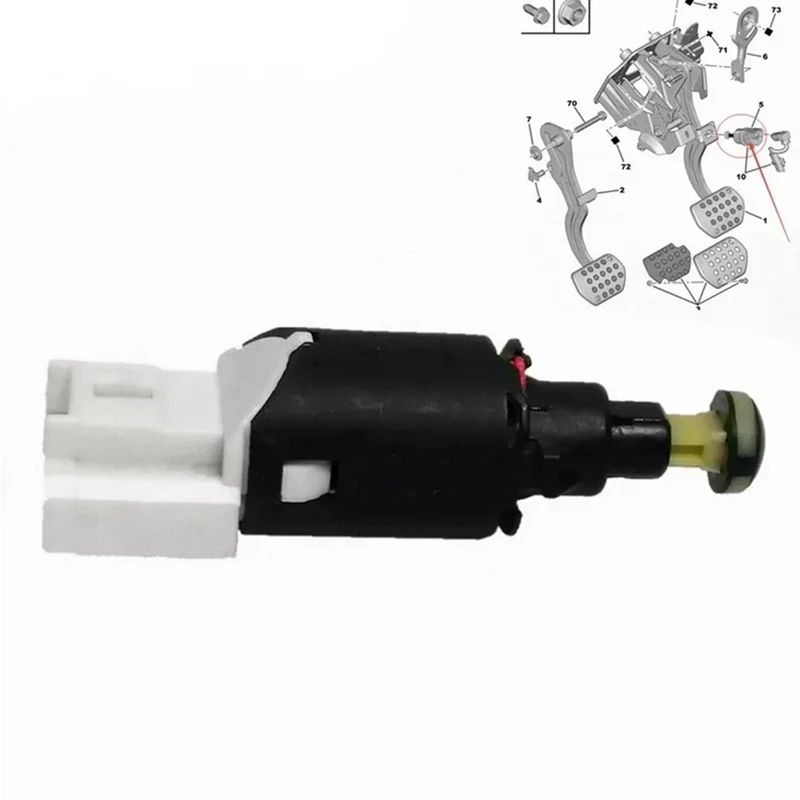 Car Brake Light Switch Sensor 9643478880 For Peugeot 307 206 1007 Partner Citroen C3 C5 Picasso 453440 4534.40 Parts