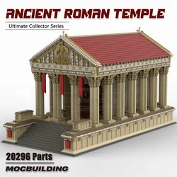 Ancient Roman Temple MOC Building Blocks Famous Castle Architecture City Street View Modular Brick Creative Collection Toys Gift