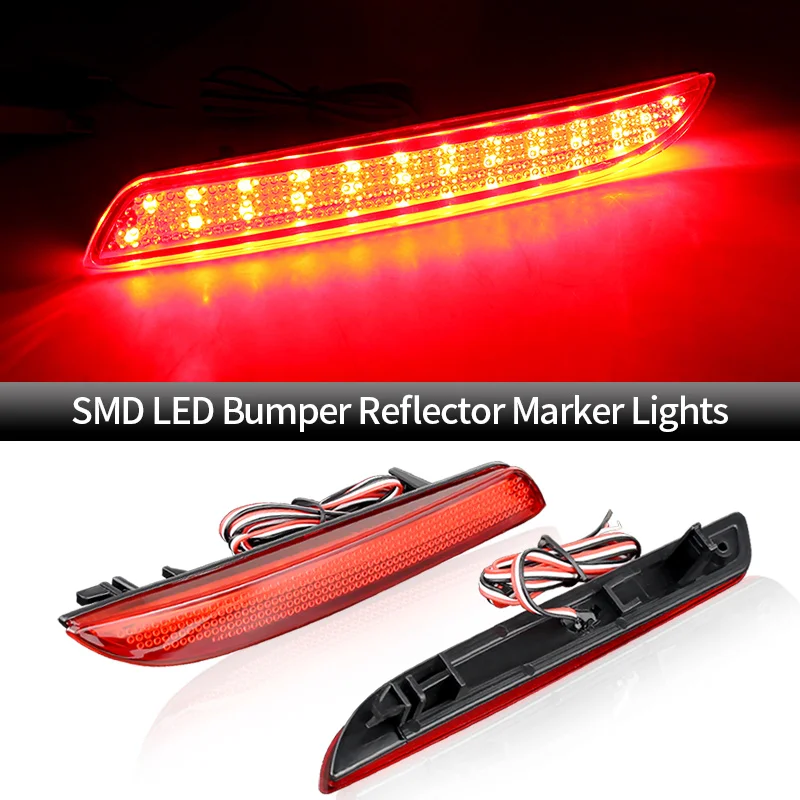 

2×for Acura TSX Wagon for Honda Insight Hybrid/Stepwgn RG/FIT LED Rear Bumper Brake Lamp Reflector Parking Tail Signal Fog Light