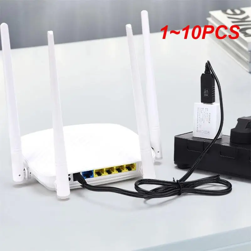 1~10PCS USB to DC Power Cable 5V To 12V  Boost Converter 8 Adapters USB to DC Jack Charging Cable for Wifi Router Mini Fan