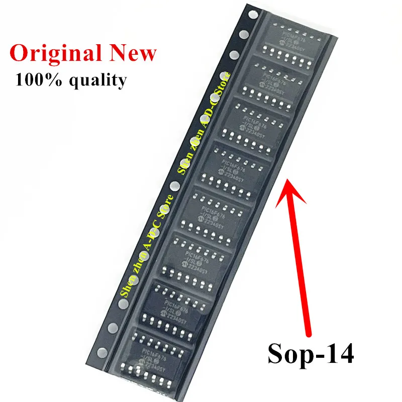 100% New PIC16F676-I/SL PIC16F676 16f676 SOP-14 In Stock