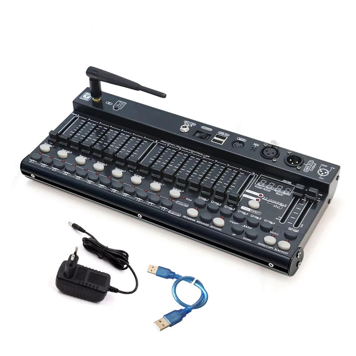 Wireless Dmx 384 Console  Equipment Dmx512 Controller Stage Lighting For Led Par Moving Head Spotlights RGBW Beam Wash