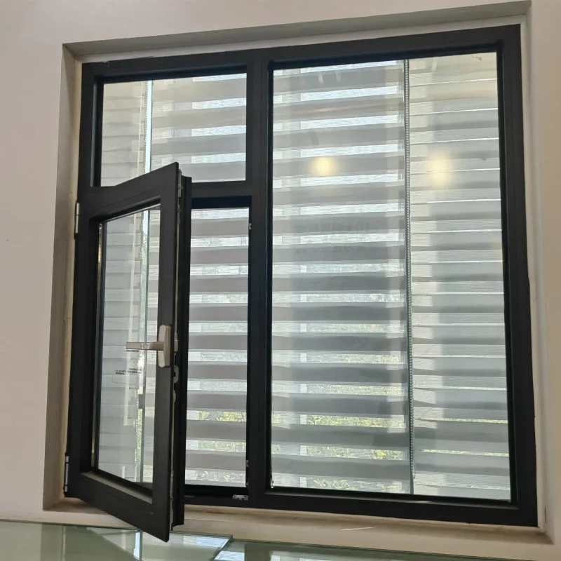 New Arrival Aluminum Alloy Window House Window Frame Hurricane Impact Frameless Minimal Slim Frame Windows