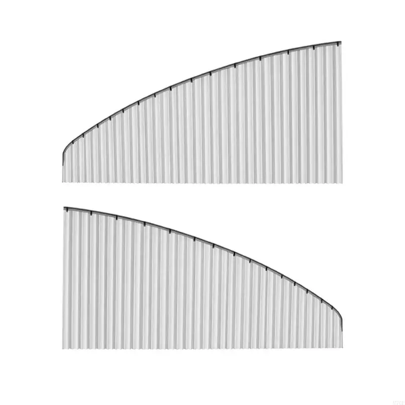 M76E Auto-Polyester-Seitenfenster-Vorhang-Gleitschienen-Design, Schatten-eingebettetes Design verhindert grelles Sonnenlicht und – Detail 3