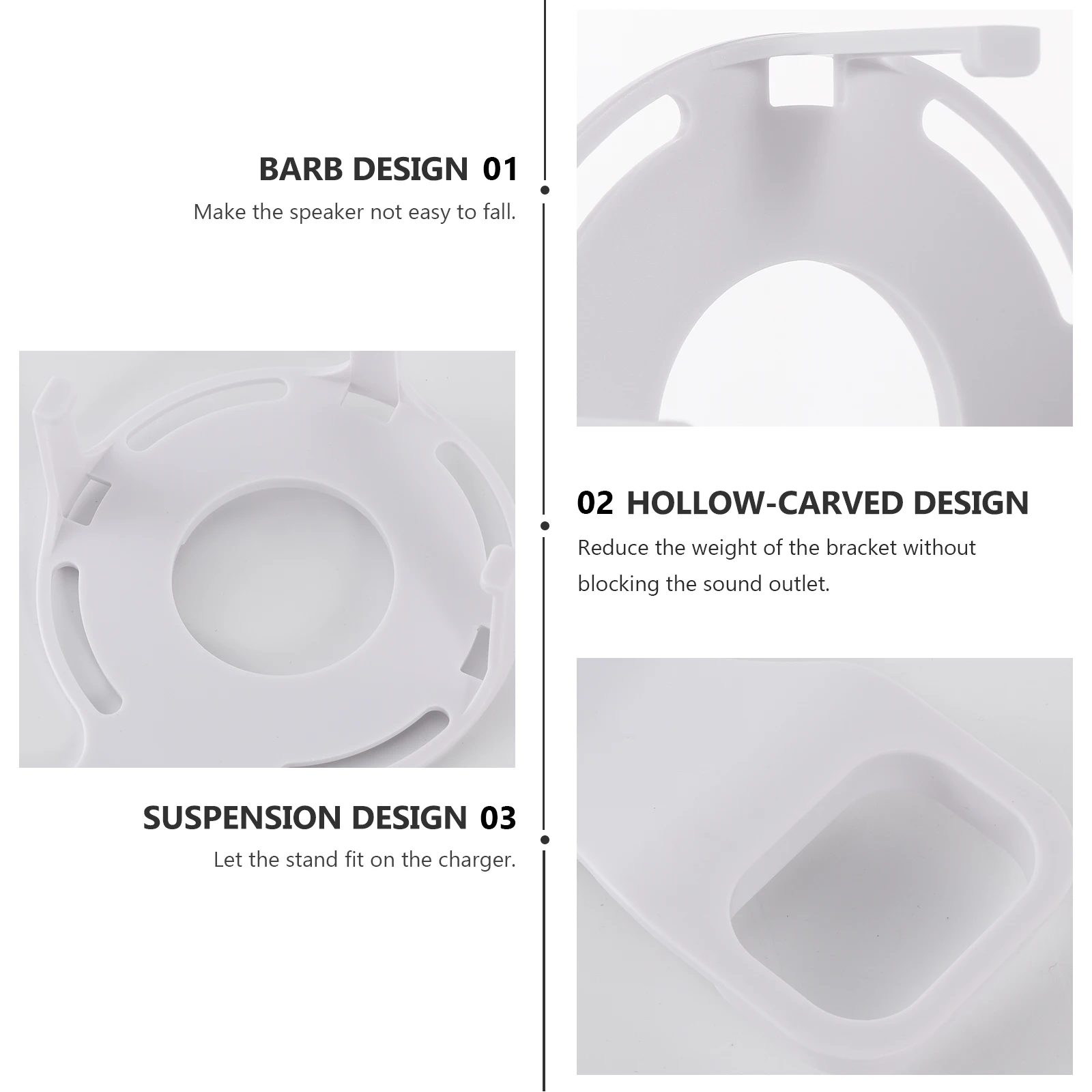 

1 Durable Non-punch Speaker Accessories Wall-mounted Case Compatible 2 Speaker AccessoriesBracket