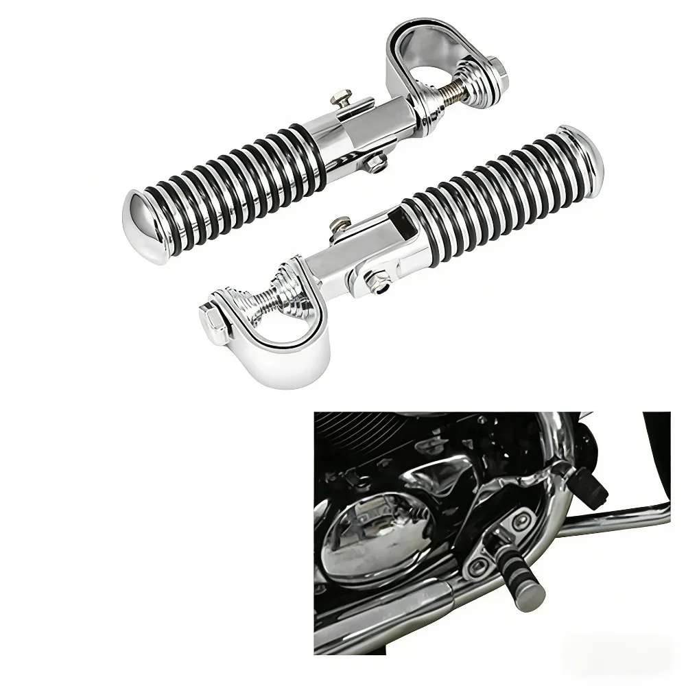 

Motorcycle Foldable Aluminum Alloy Foot Pegs Anti-Slip Footrest Bracket For Harley Models