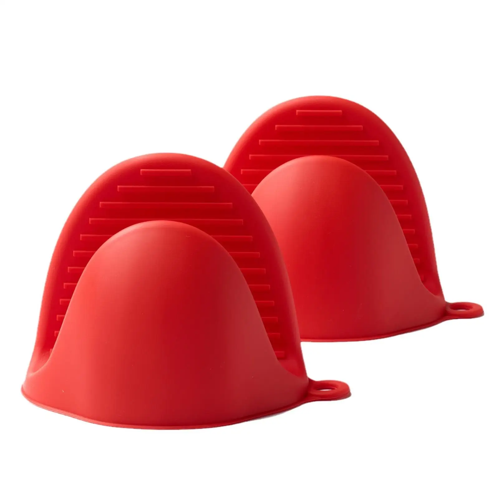 

High Temperature Resistant Silicone Microwave Oven Gloves Anti-Scald Baking Tools Heat Insulation Kitchen Gloves Red