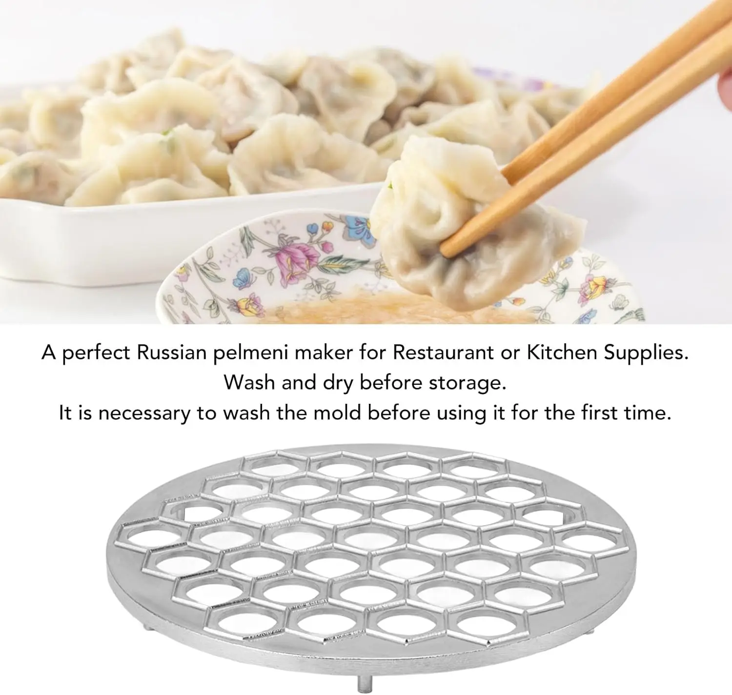 Dumpling Making Machine Food Grade Meat Dumplings Maker Metal Ravioli Maker Stainless Steel Pelmeni Maker for Kichen Restaurants