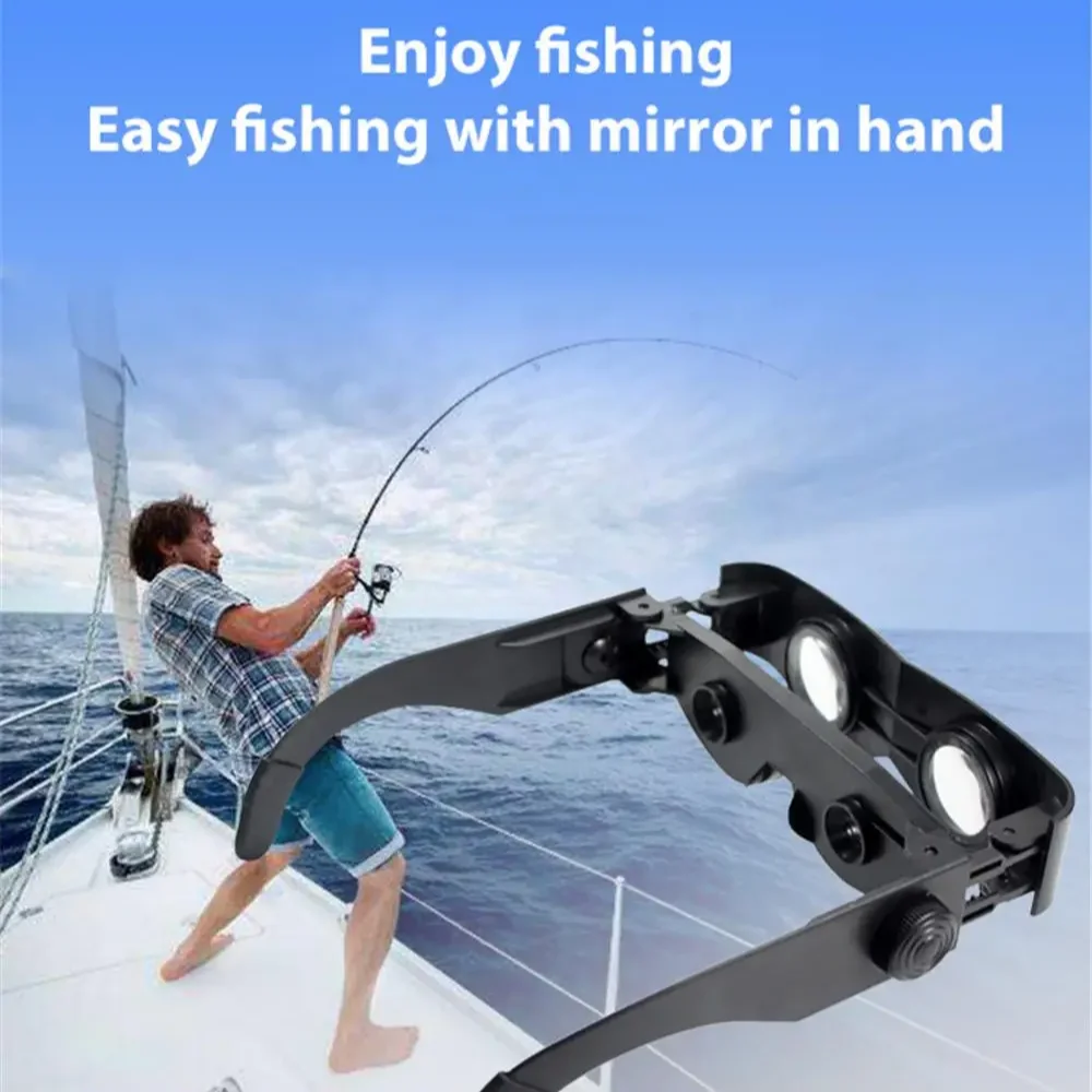 

1pc Angler's Companion Portable Fishing Binocular Glasses, Adjustable Focus Essential Fishing Accessory Observation Tools