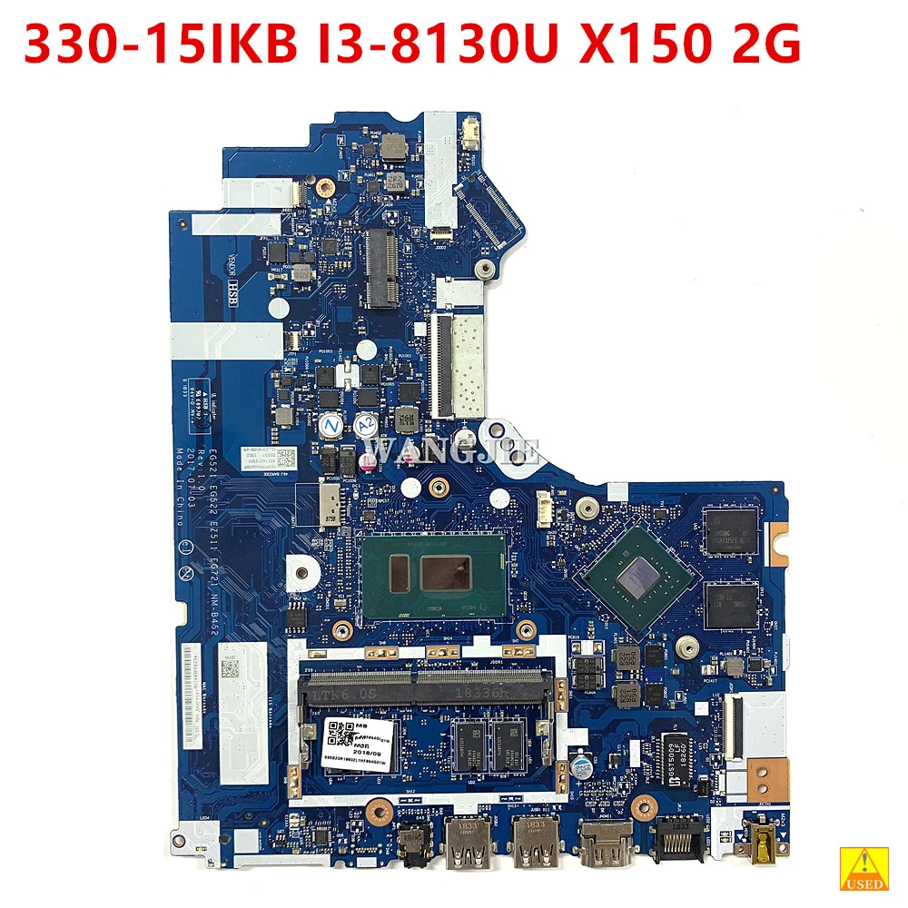 

NM-B452 For Lenovo Ideapad 330-15IKB 330-17IKB Laptop Motherboard I3-8130U+X150 2G GPU + 4G RAM 5B20R19924 5B20R19902