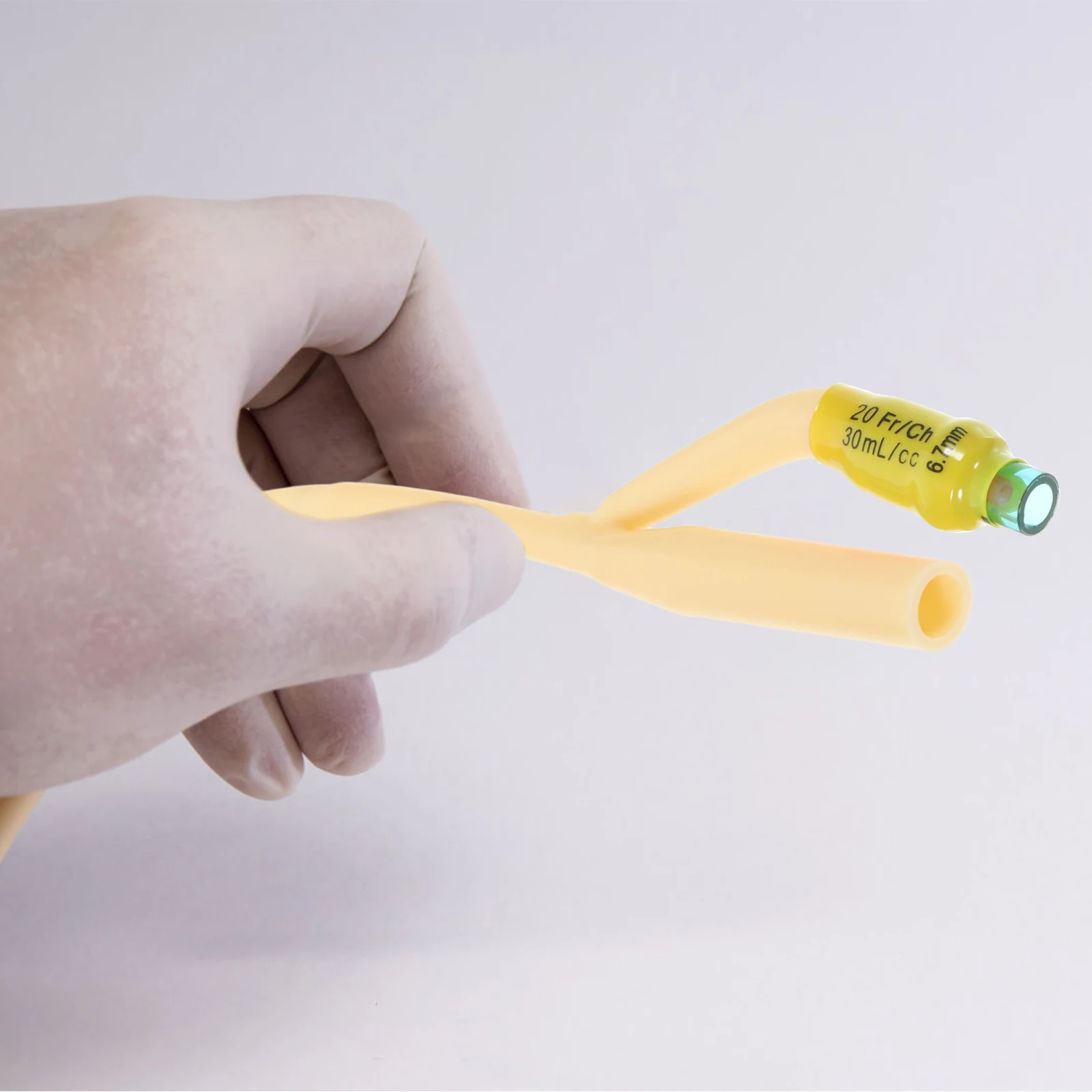 12Pcs Disposable Urethral Catheters Dual-Chamber Urine Tube Medical Probe for Bedridden Seniors Prostatic Use 20fr