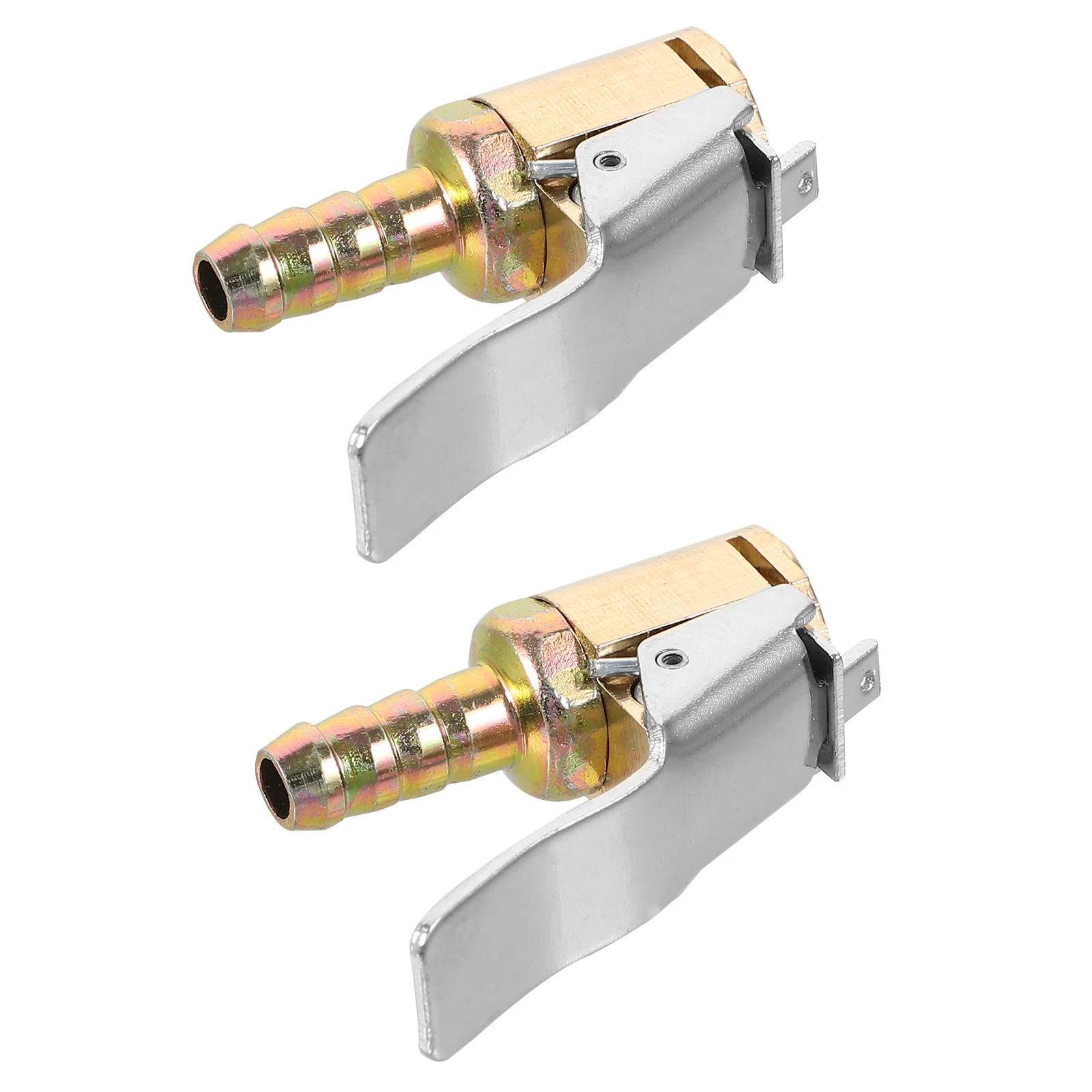 

2Pcs Copper Tire Inflator Clips Locking Air Chuck Quick Connect Tire Chuck for Inflator Air Compressor Attachment
