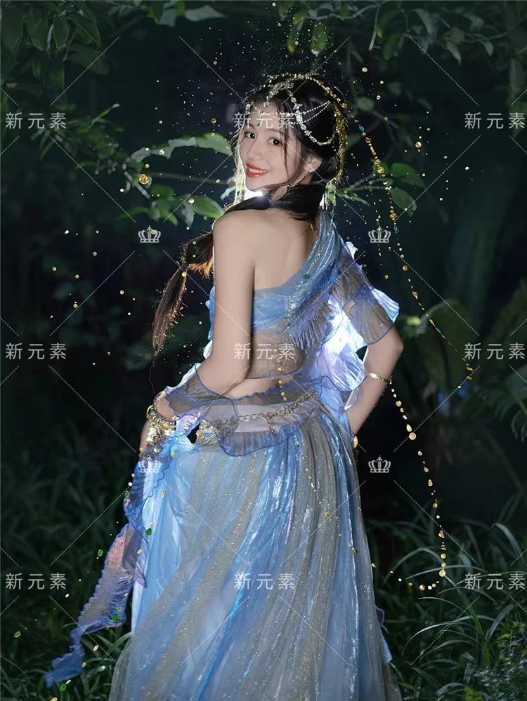 Feitian Exotic Costume Western Region Princess Dress Hanfu Women Ancient Costume Travel Photography Ethnic Film Studio