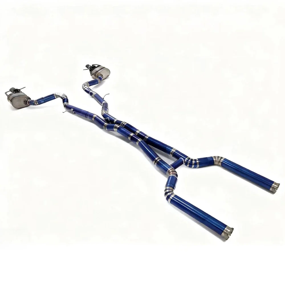 GT63 (X290) Modified Titanium Mid-Rear Section Valved Exhaust with Intelligent Valve Control