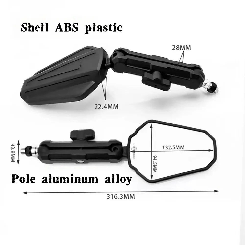 For CFMOTO 450MT 800MT rally car model folding mirror large field of view motorcycle modification rearview mirror