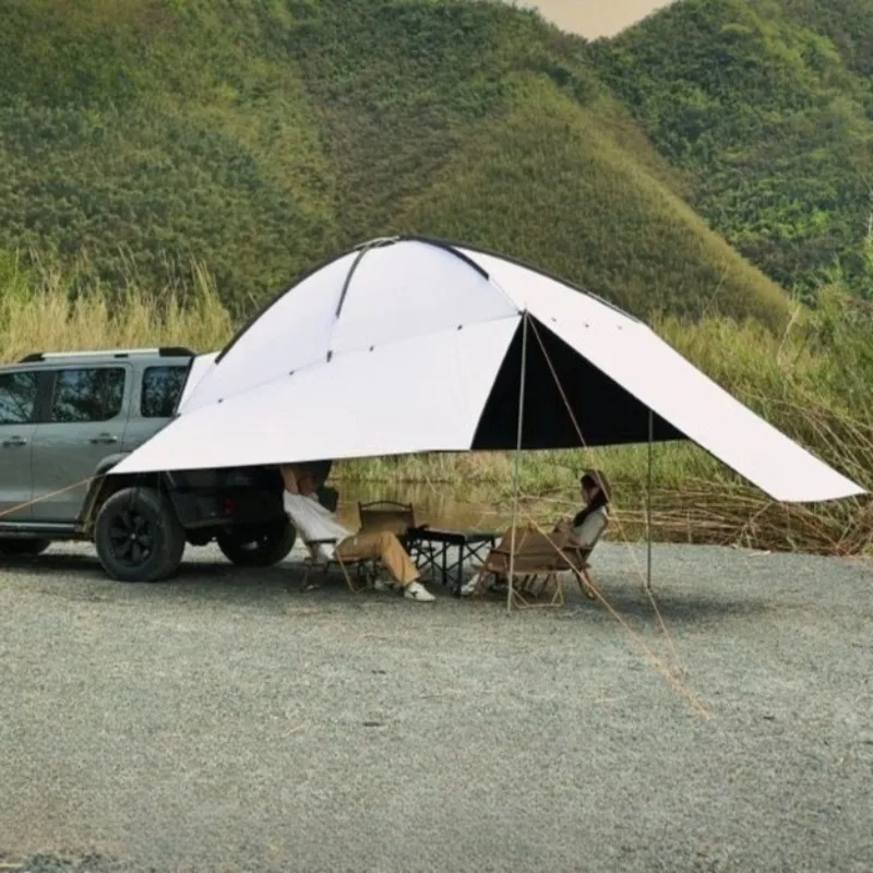 Car's Rear Sun Shelter Camper Van Awning Waterproof Sunshade Car Awning Outdoor Shade Canopy Automobile Camping Accessories
