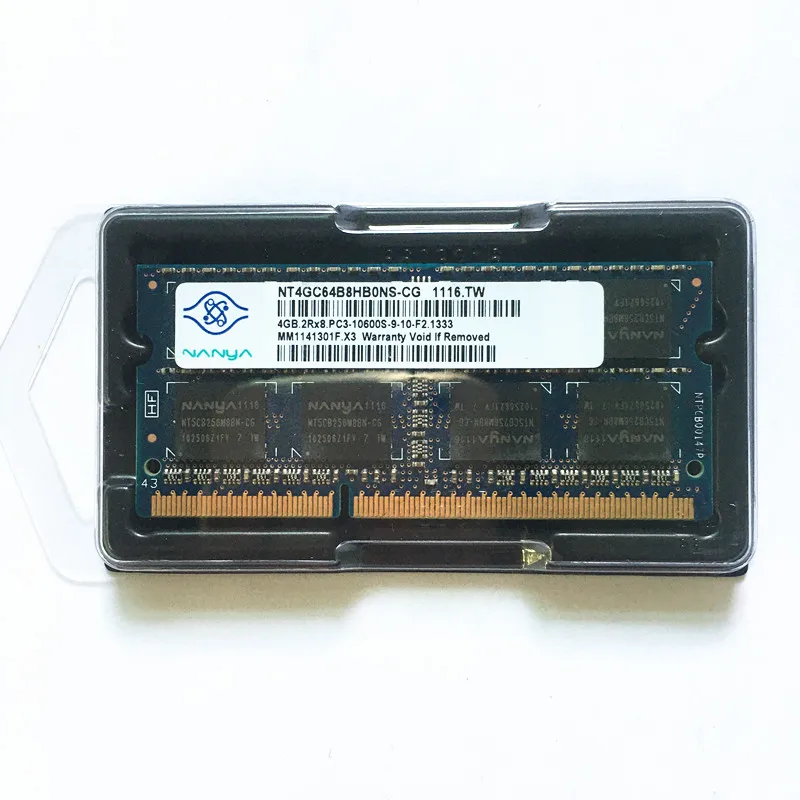 Nanya DDR3 RAMs 4GB 1333MHz Laptop Memory 4GB.2Rx8.PC3-10600S-9-10