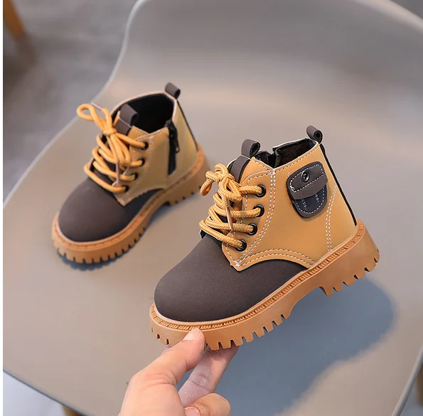 New 2024 Autumn Winter Baby Boots Toddler Fashion Ankle Boots Kids Shoes Boys Girls Snow Boots Children Soft Non-slip Short Boot