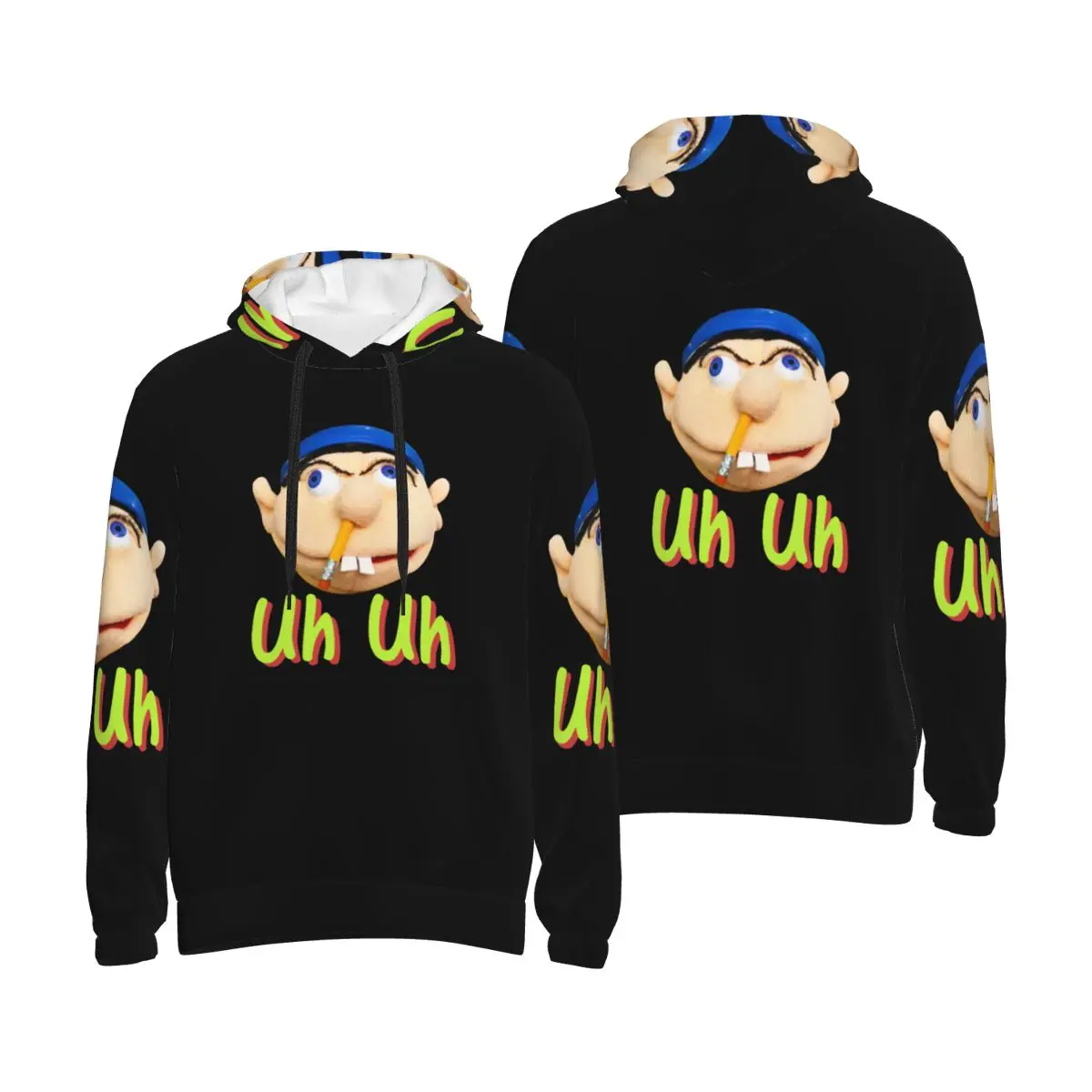 

Jeffy I Hate Green Beans Толстовка с капюшоном в стиле хип-хоп Пуловер Осень Зима Мужчины Женщины Толстовка с длинными рукавами Топы