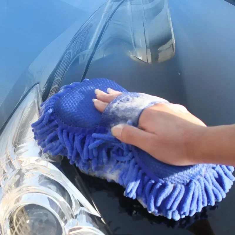 

New1Pc Microfiber Car Washer Sponge Cleaning Car Care Detailing Brushes Washing Towel Auto Gloves Styling Accessories