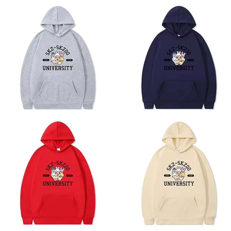 New Autumn Winter Cute Sweatshirt Interesting Patterned Clothes Hooded Long Sleeve Thermal Hoodie Couple Outfits Casual Pullover