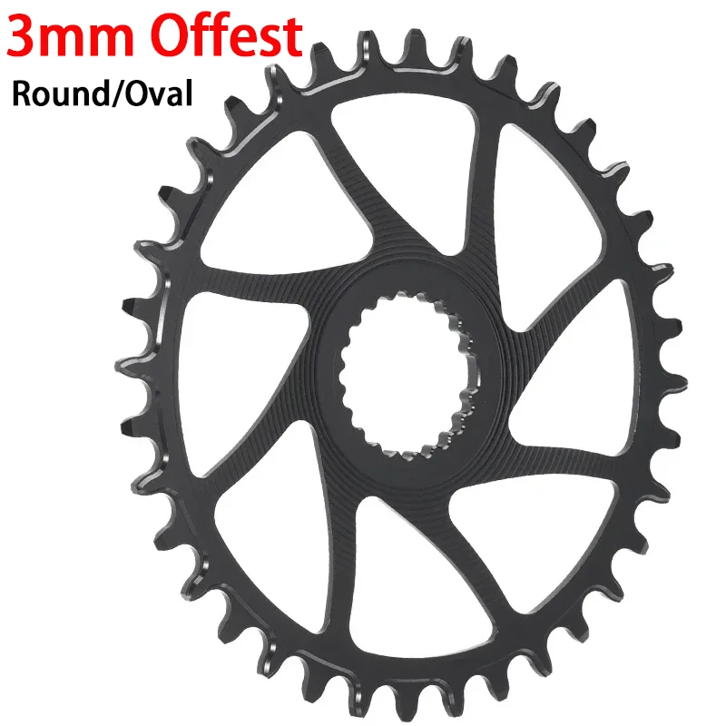 3mm 6mm Offset Bike Chainring for Deore Xt M7100 M8100 M9100 12S Crankset 28T-38T MTB Narrow Wide Bicycle Chainwheel