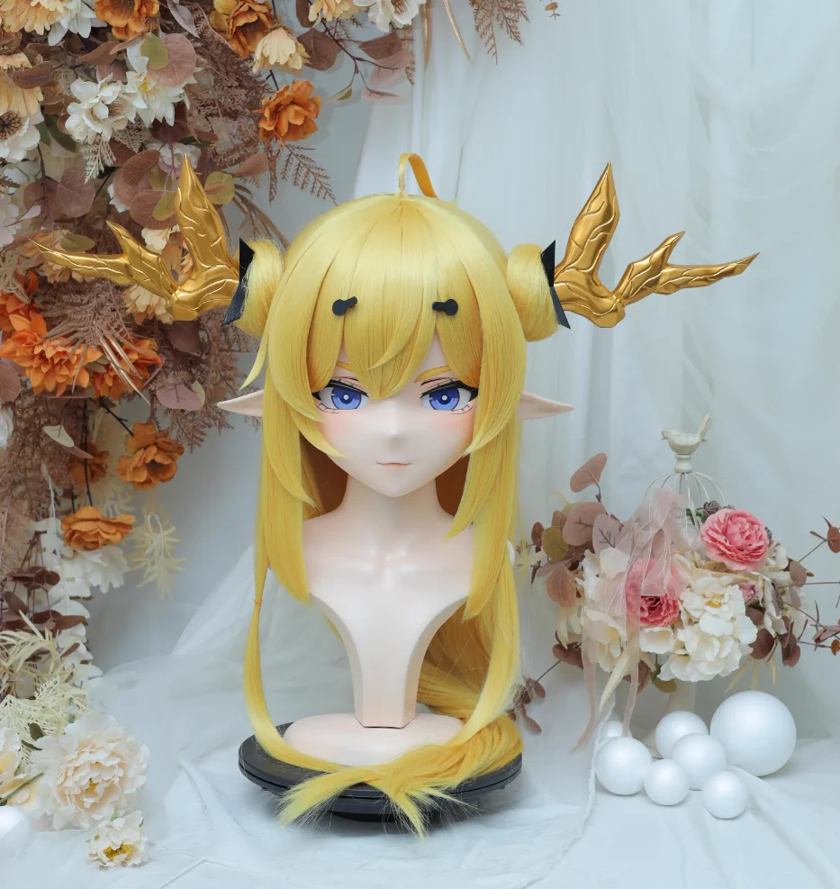 

(NFD36--12)Customize Full Head With Lock Pretty Female/Girl Japanese Animego Character Kig Cosplay Kigurumi Mask Crossdress Doll