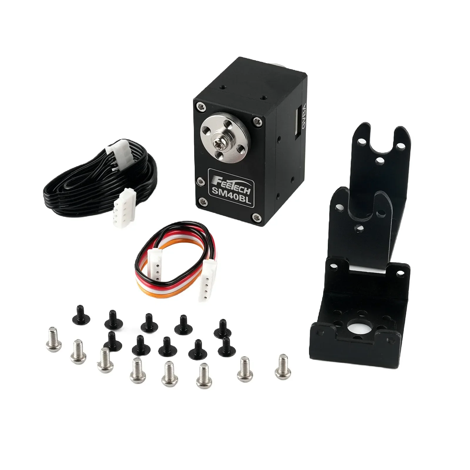 เฟเทค SM40BL บัส RS485 มอเตอร์ไร้แปรงถ่าน 40 กก. เฟืองเหล็ก 360 °   แขนหุ่นยนต์แบบสองแกน ความแม่นยำสูง พร้อมเซอร์โวแบบอนุกรม