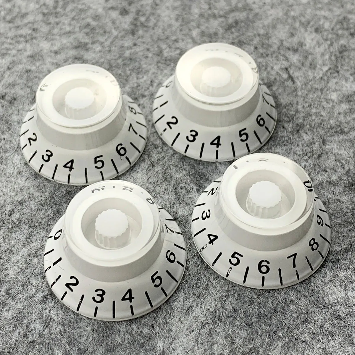 FLEOR 4PCS LP Guitar Knobs Top Hat Style Tone Volume Speed Control Knobs Caps 6mm For Electric Guitar