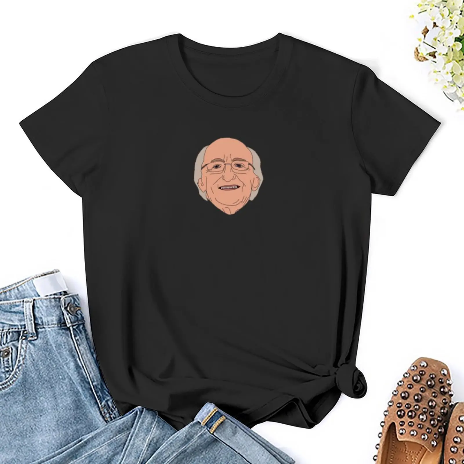 T-shirt Michael d higgins mulher, roupa estética, hippie, blusa, t-shirt gráfica