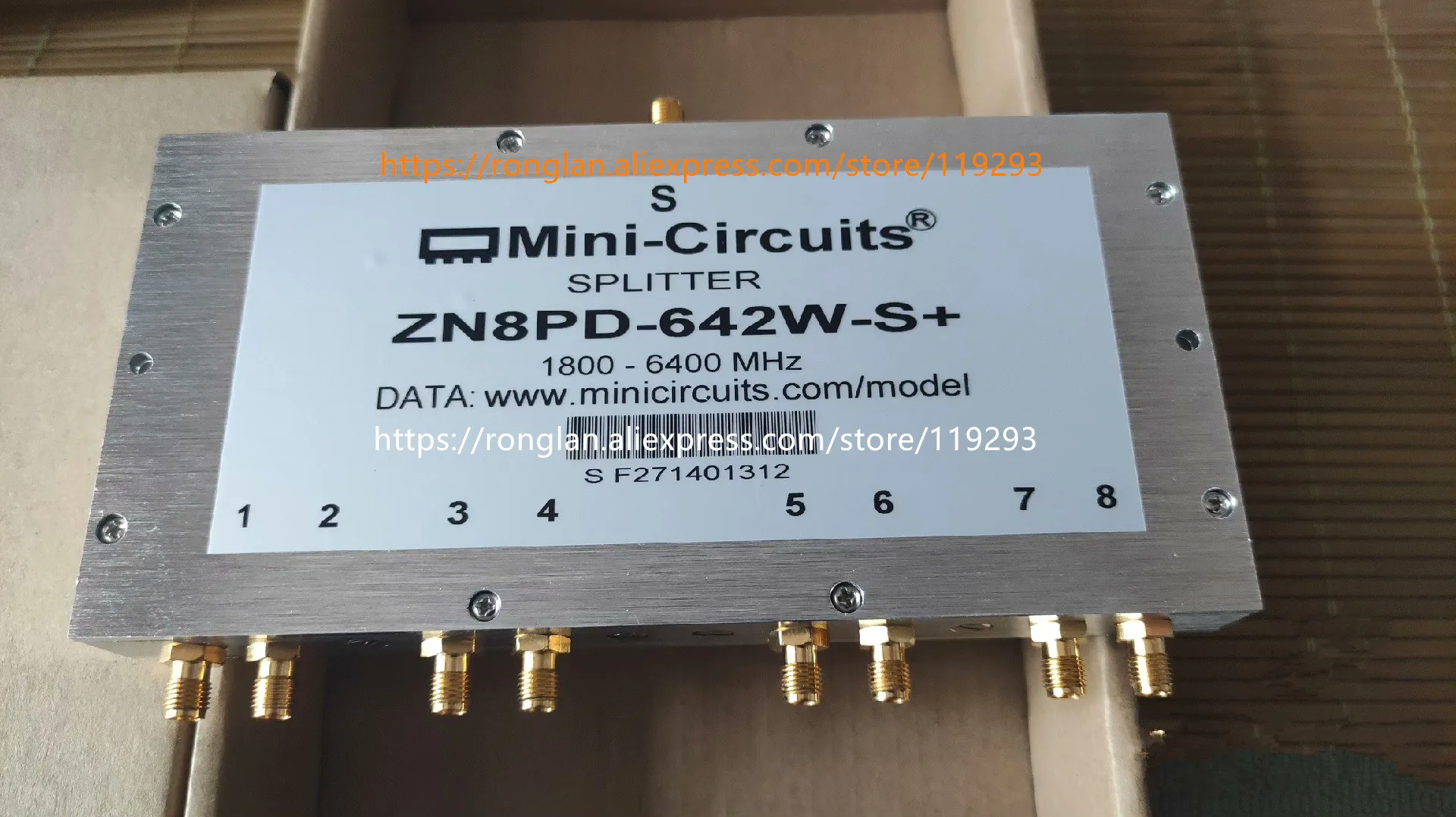[BELLA] Mini-Circuits ZN8PD-642W-S+ 1800-6400MHz eight SMA power divider