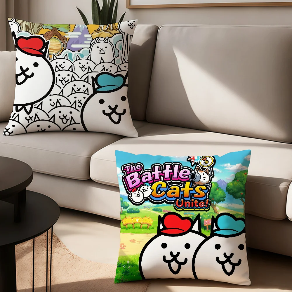 

Game B-Battle C-Cats cute Pillow Case Office Cushions Suitable For Sofa Car Bedroom Decorative Cushion Cover