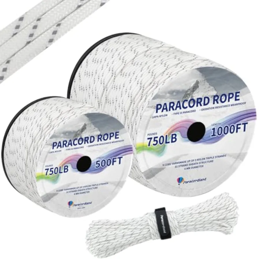 750LB Parachute Rope Heavy Duty Camping Fishing String