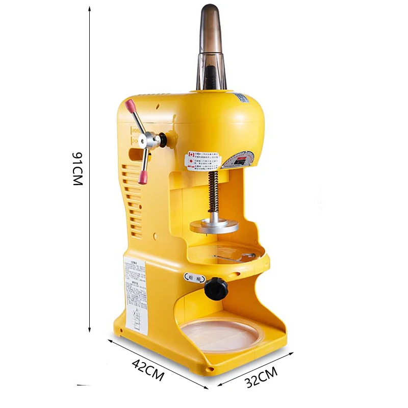 Commercial Ice Crusher Machine Sand Ice Grinding Machine 350W Snowflake Maker Shaver Ice Machine