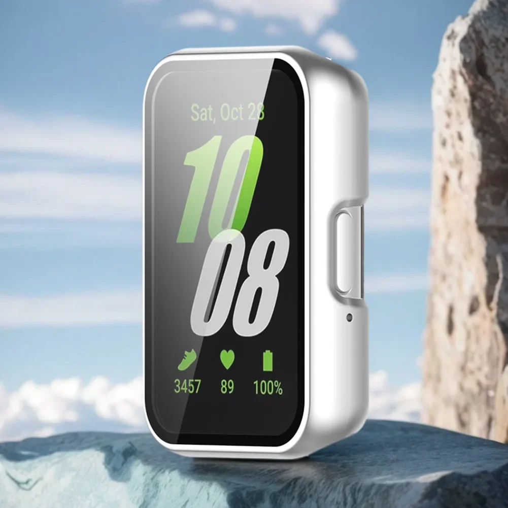 Capa protetora para relógio de pc, capa protetora com vidro temperado, anti-queda, à prova de poeira para samsung galaxy fit 3 SM-R390