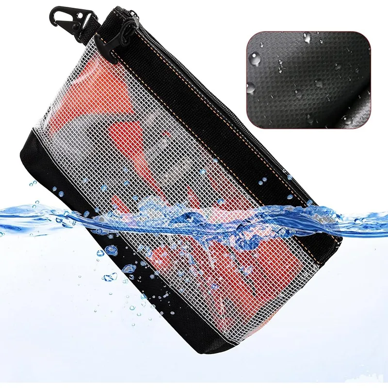 حقيبة تخزين متعددة الوظائف حقيبة أدوات شفافة مجموعة أدوات مضادة للكهرباء الساكنة حقيبة أجزاء محمولة حقيبة عمل عملية متعددة الوظائف