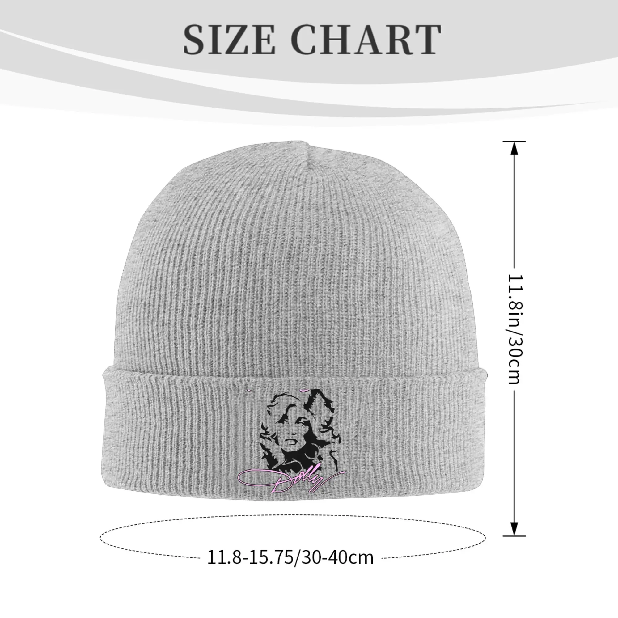God Bless Dolly Parton Art Knitted Hat Beanie Winter Hat Warm Unisex  Hip Hop  Caps for Men Women Gifts