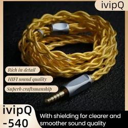 ivipQ-540 HIFI Earphones/Headphone Upgrade Cable 3.5mm/4.4mm Balanced 3.5 Stereo Jack  0.78 2PIN/MMCX/N5005 for AKG  HIFIMAN