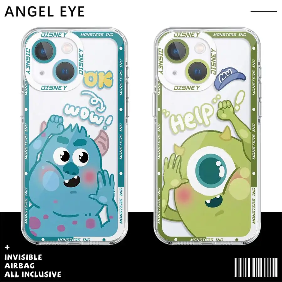 Disney Monsters Inc Cartoon Case for Realme C55 C67 C53 C35 C33 C31 C30 C25 C21y C20 C15 C12 7 8 9 Pro Plus 7i 8i 9i 7 Pro Clear