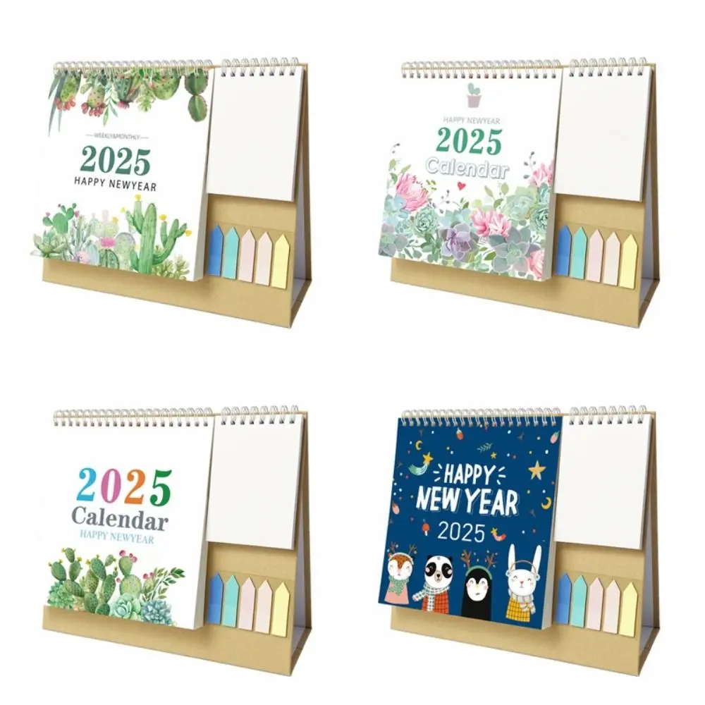 

New Paper Desk Calendar Stationery Supplies English Agenda Planner Multifunctional Home Decoration Calendar