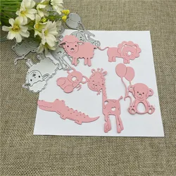 cartoon animals Metal stencil mold Cutting Dies decoration scrapbook die cuts Album Paper Craft Embossing DIY Card Crafts
