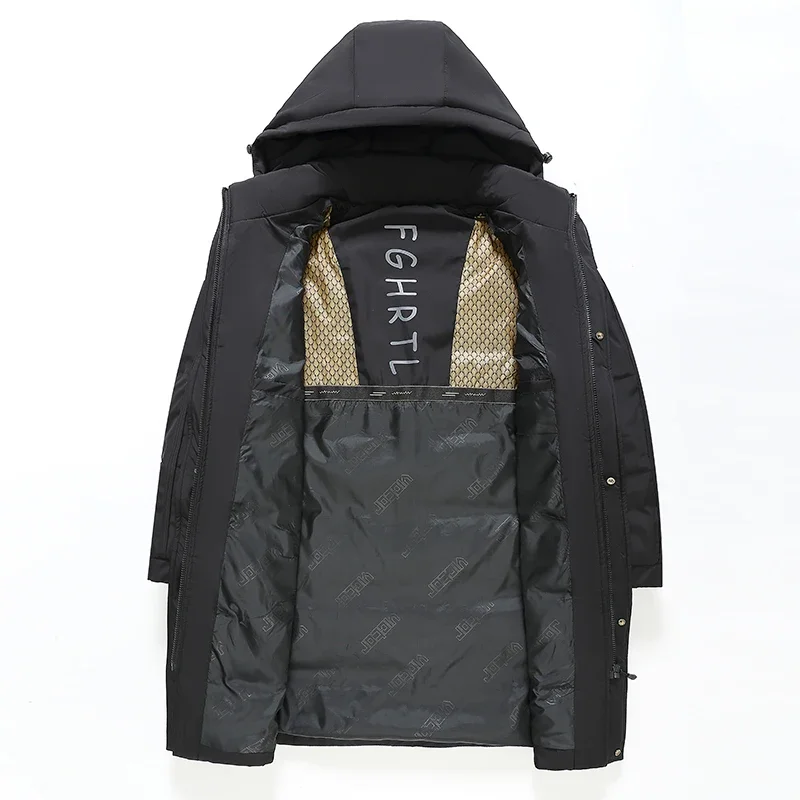 

Designer Luxury Male Winter Brand Men's Down Jacket Removable Hood Duck Down Padding Cold Clothes Mens Winter Jacket Coat