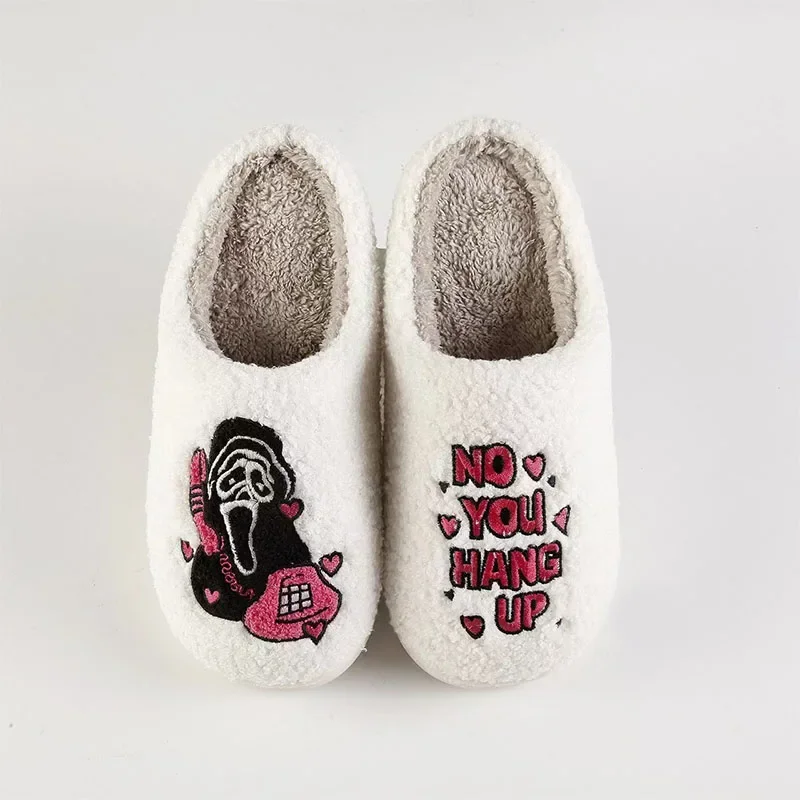 Halloween Slippers Indoor House Ladies' Slippers Fluffy Living Room Winter Woman Slippers image 3