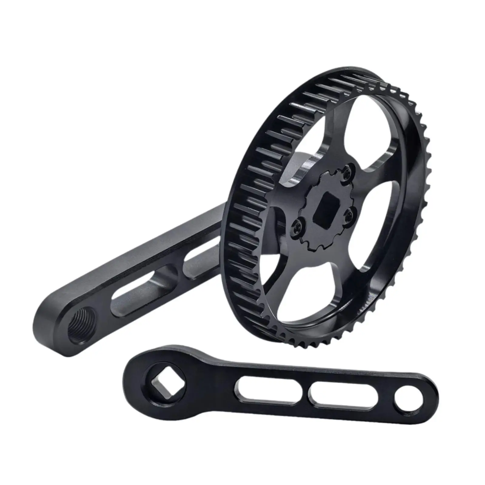 Kids Bicycle Crankset Square Hole Bike Crank Arm Set Lightweight 120mm Easy to Install Bicycle Crank Set for Outdoor Riding