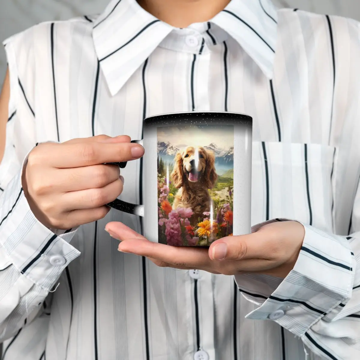 Cocker Spaniel Dog Animal Mug Funny Ceramic Coffee Cups Tea Mugs Milk Cup Drinkware Gifts for Friends